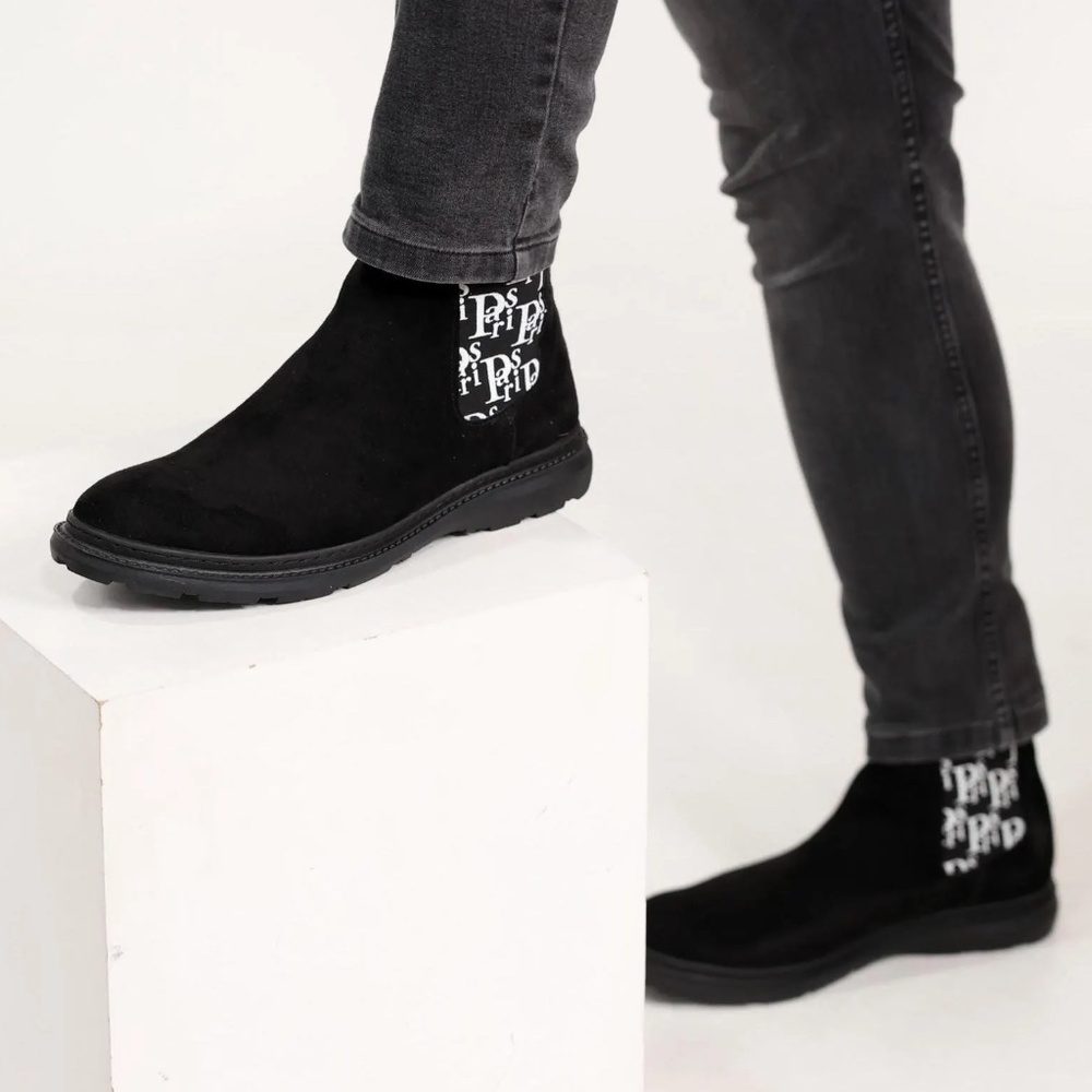 Men's Suede Leather Chelsea Boots | Pull-on | Handmade